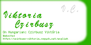 viktoria czirbusz business card